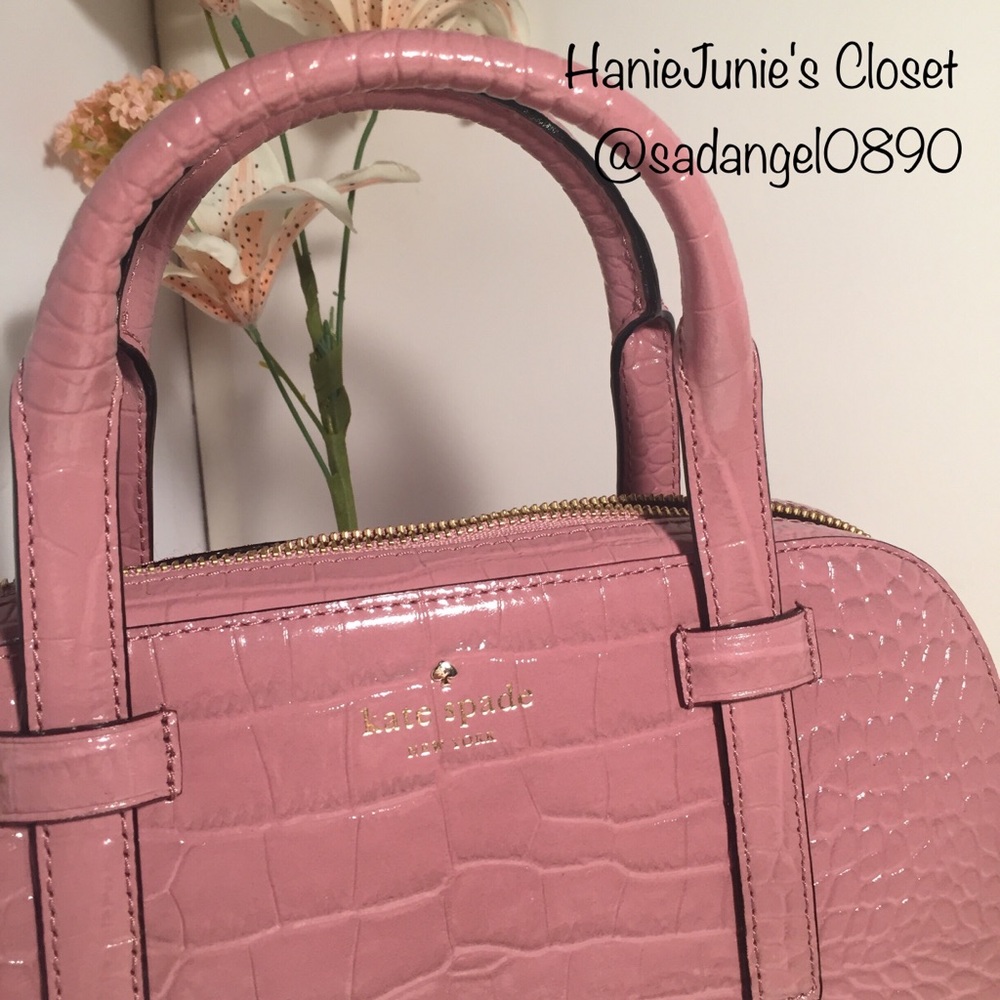 ♨️FINAL SALE♨️KATE SPADE SMALL FELIX RIVERSIDE ST EXOTIC SATCHEL - Picture 2 of 5